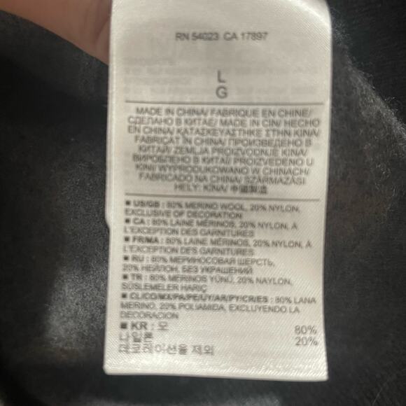 Banana Republic Gray Mens Pullover 1/4 Zip Sweater Size Large - Picture 5 of 6